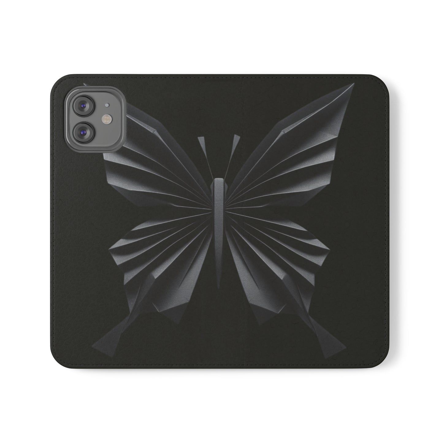 Origami Black Butterfly Flip Cases iPhone/Samsung