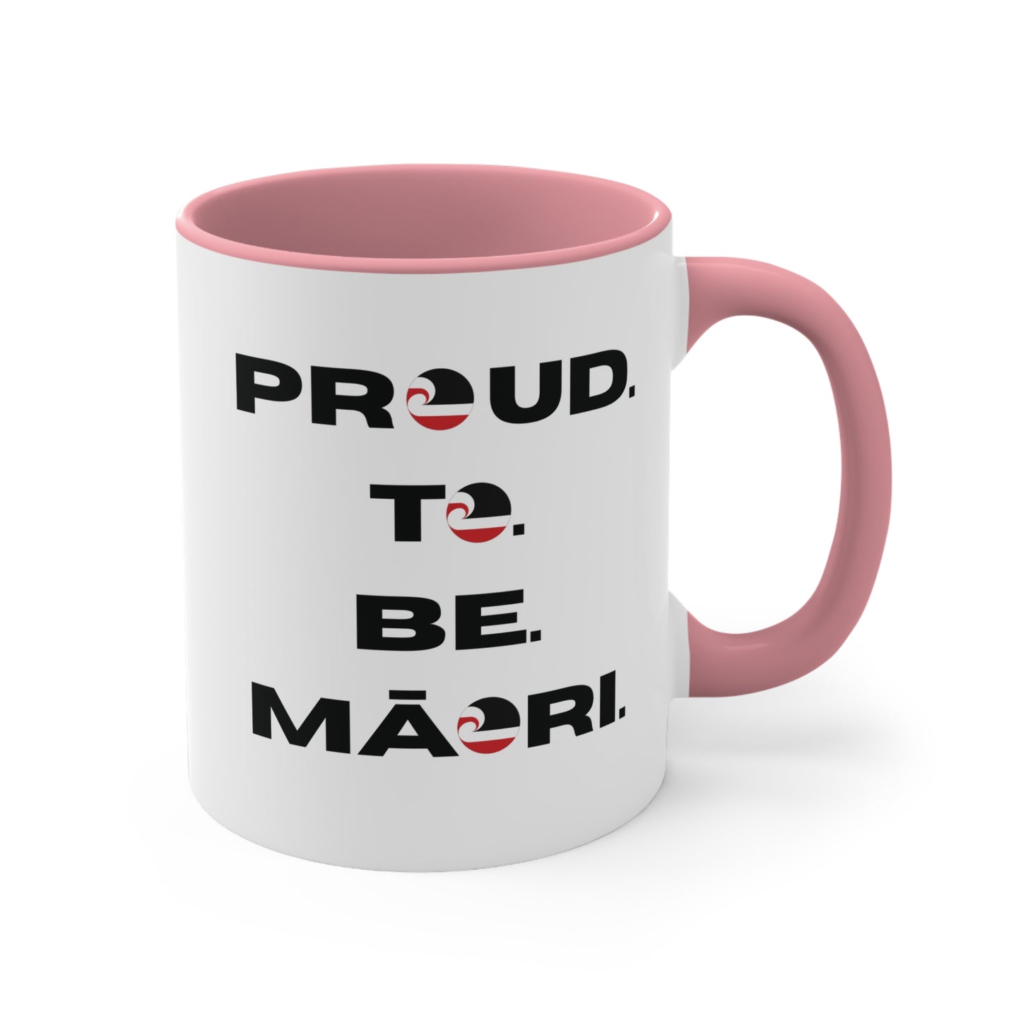 Proud. To. Be. Māori. Colorful Accent Mugs, 11oz (330 ml)