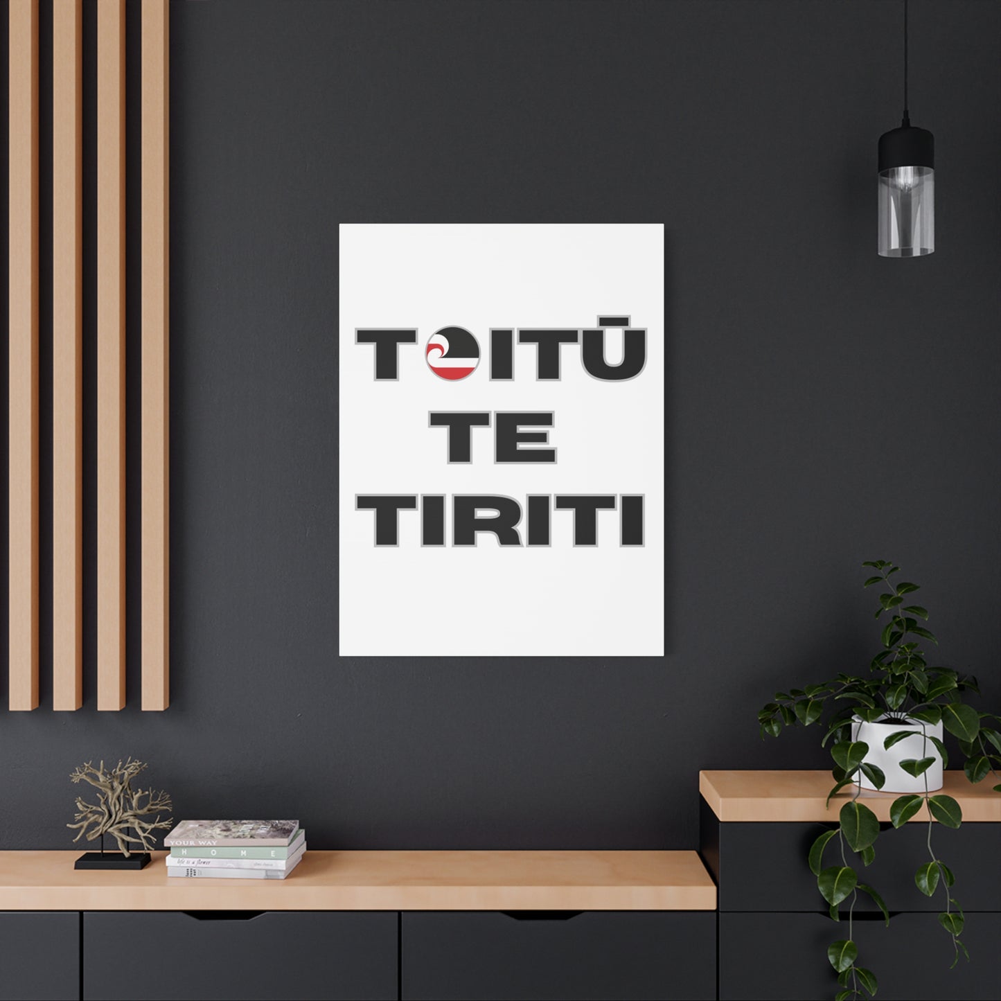 Toitū Te Tiriti Classic Canvas - White