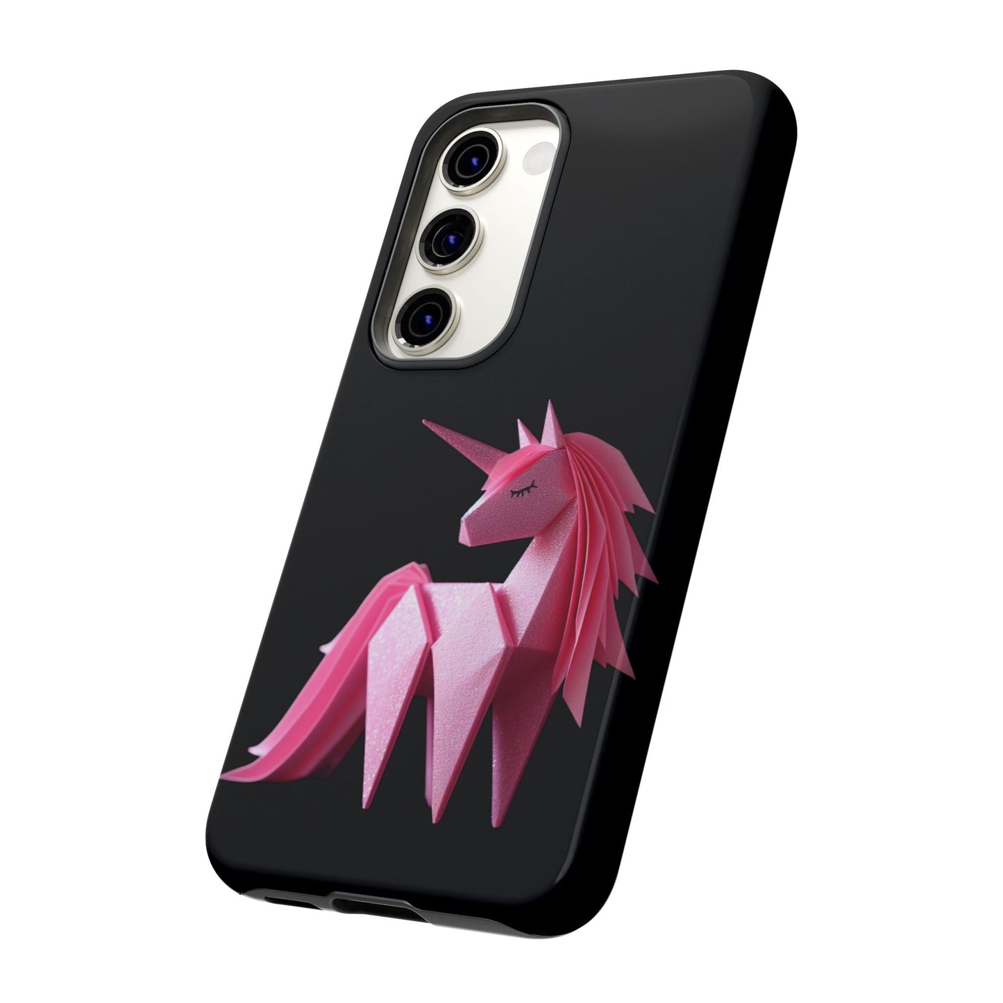 Origami Pink Unicorn Tough Cases iPhone/Google/Samsung