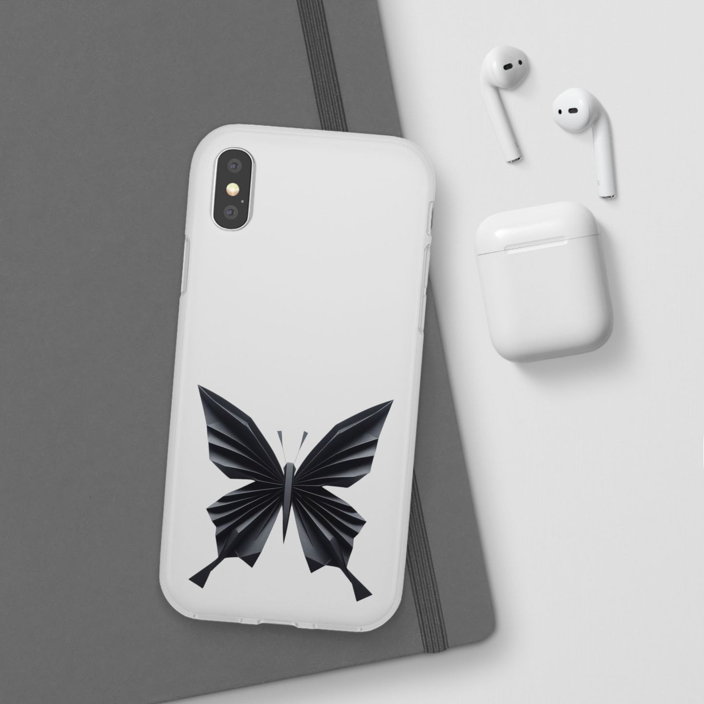 Origami Black Butterfly Flexi Cases