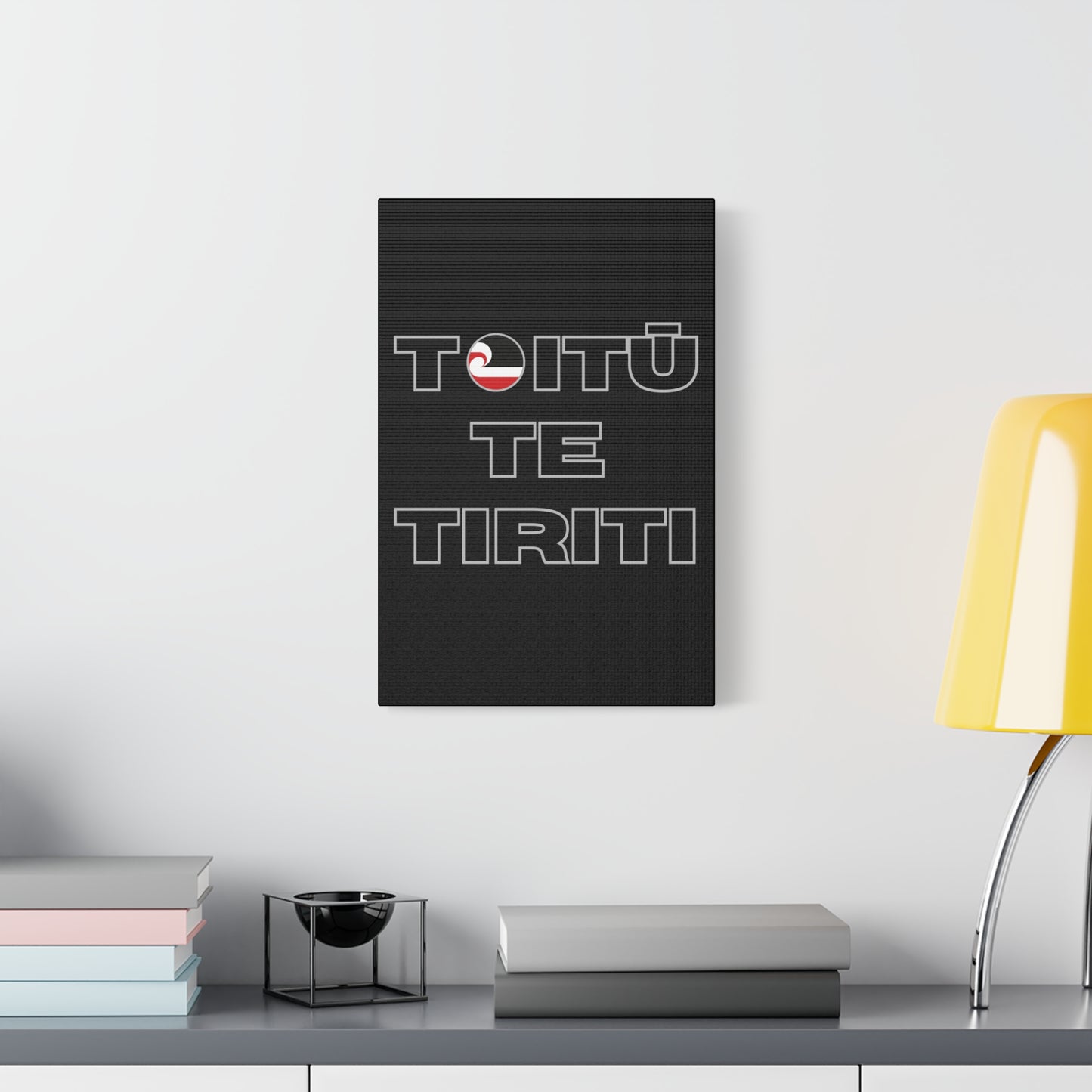 Toitū Te Tiriti Classic Canvas - Black