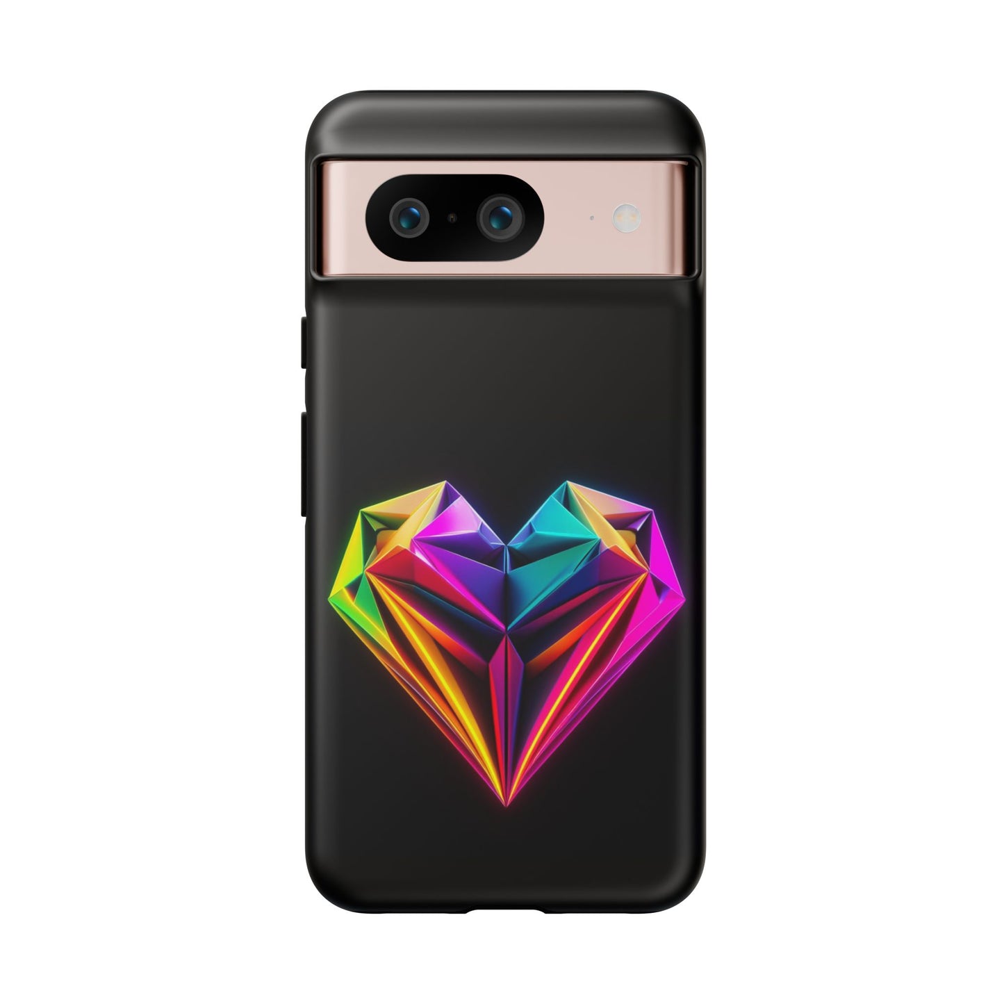 Origami Neon Heart Tough Cases iPhone/Google/Samsung