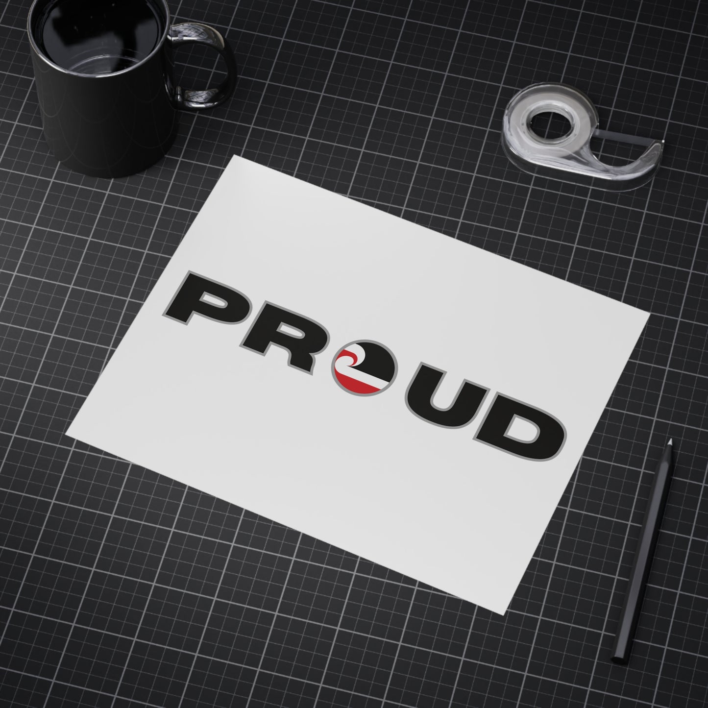 PROUD Unframed Prints - white