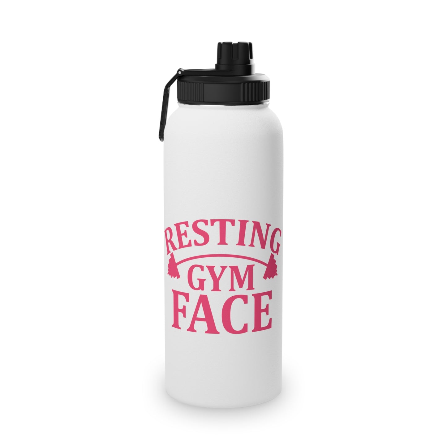 Resting Gym Face Stainless Steel Sports Water Bottle - 3 sizes