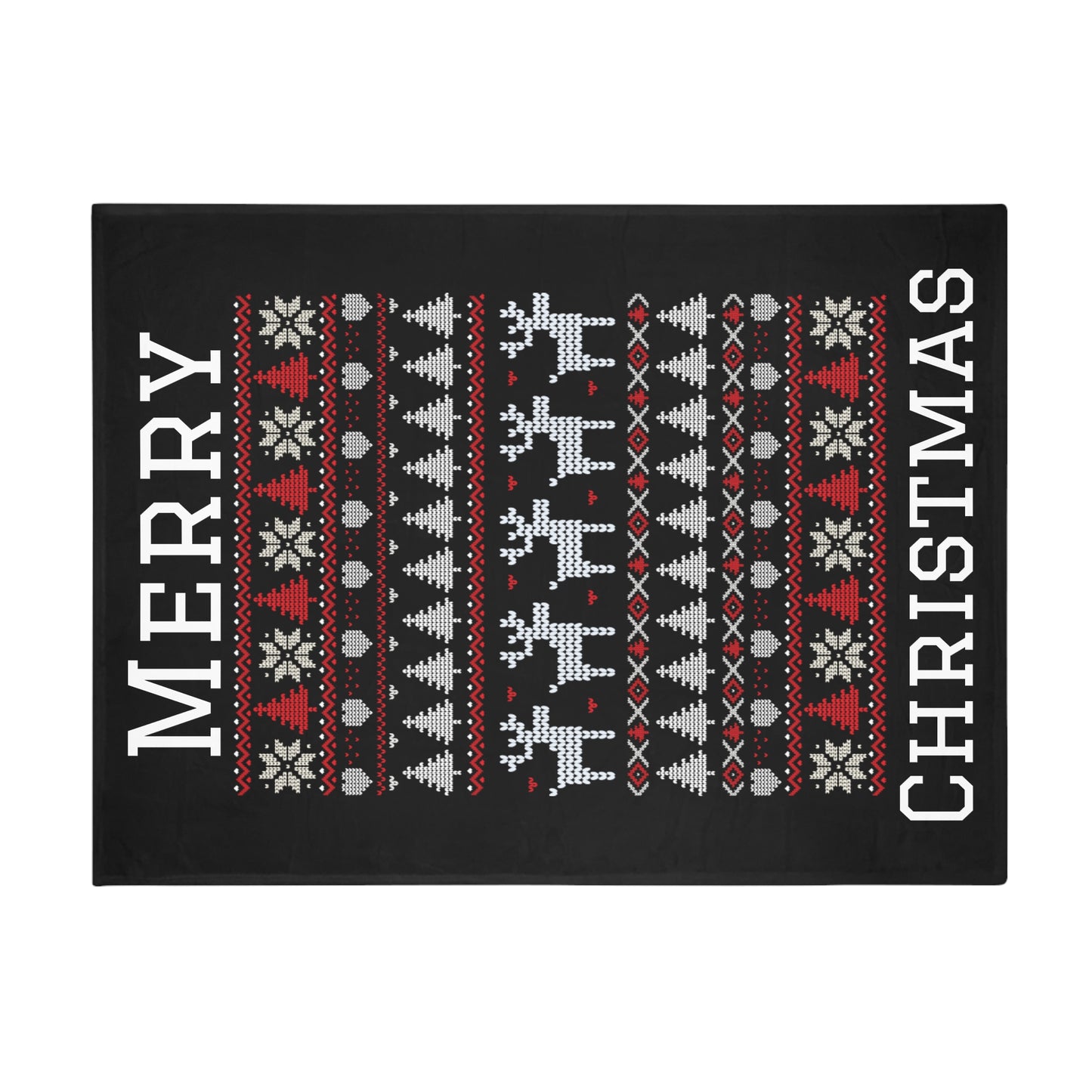 Ugly Christmas Sweater Plush Fleece Blanket #3