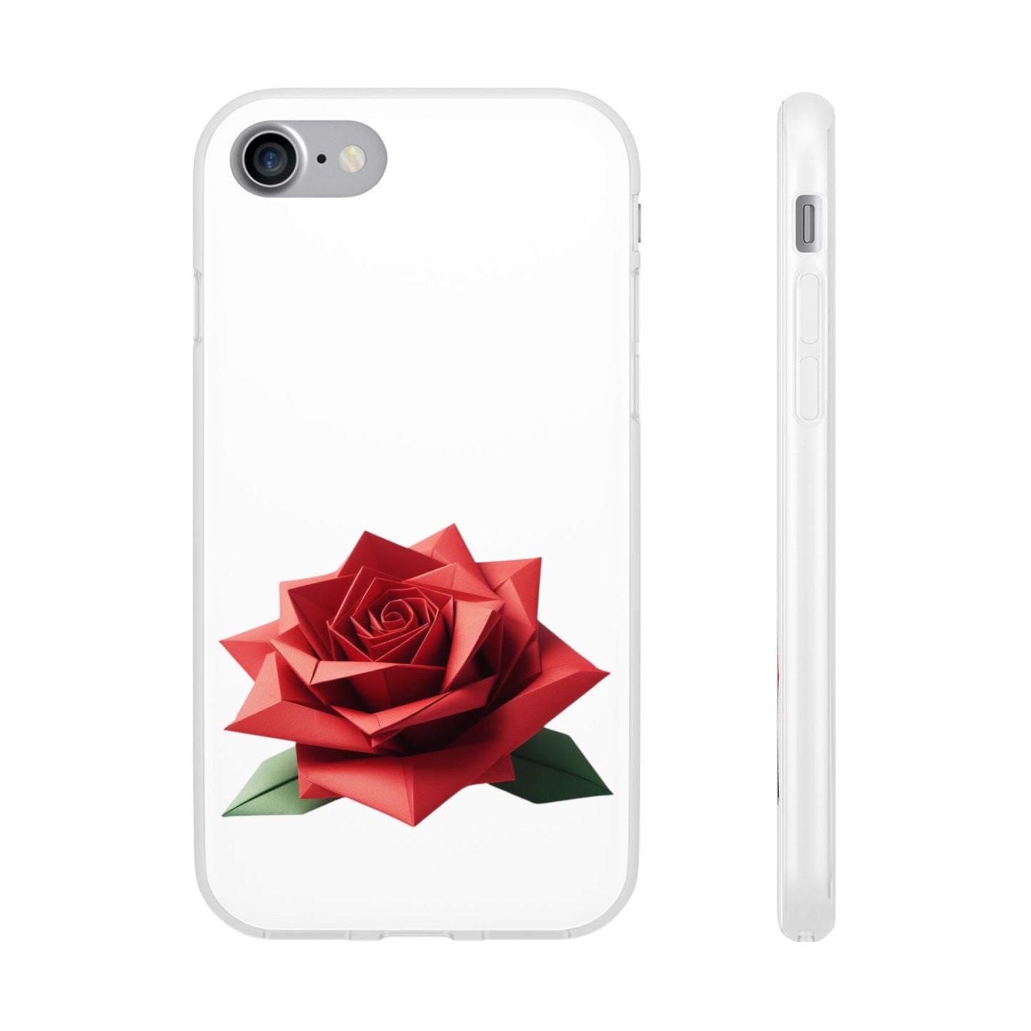 Origami Red Rose Flexi Cases