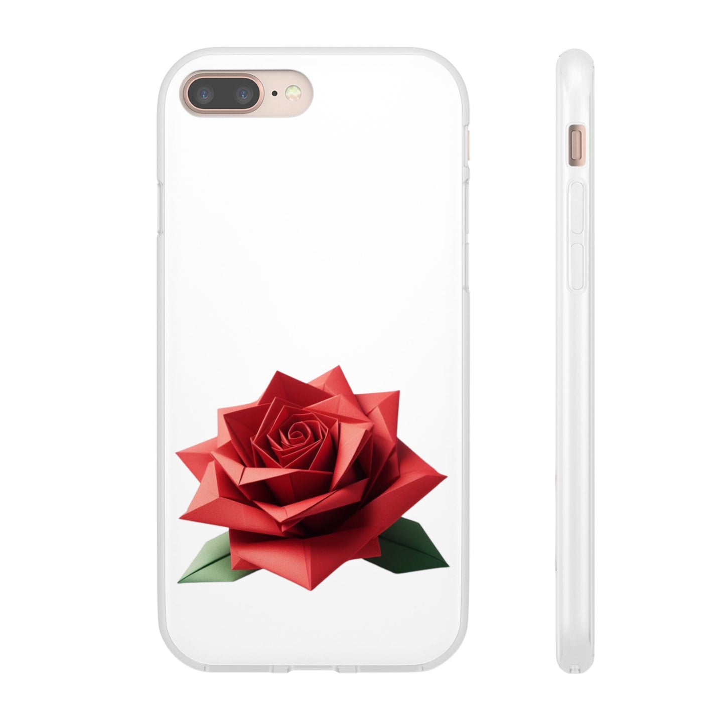 Origami Red Rose Flexi Cases