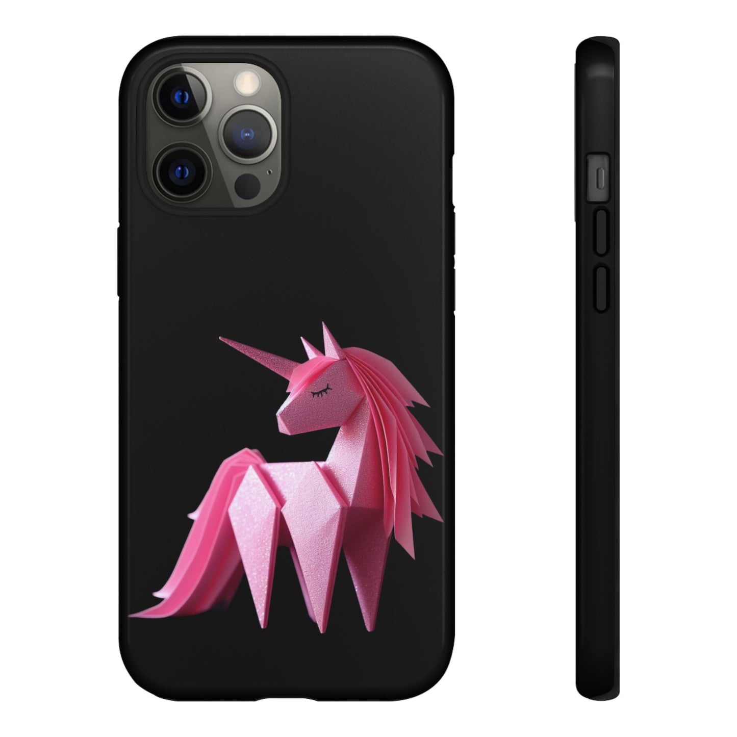 Origami Pink Unicorn Tough Cases iPhone/Google/Samsung