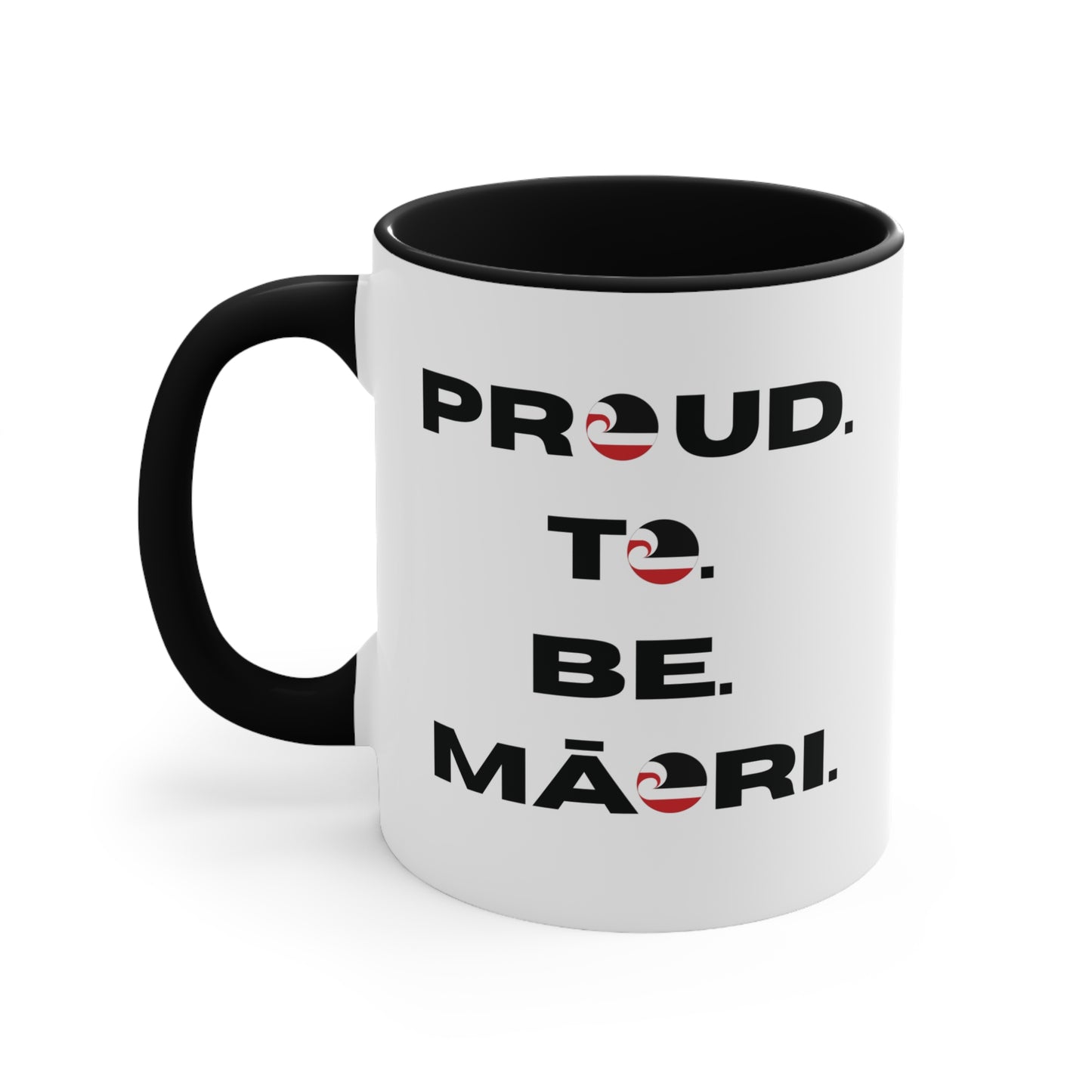 Proud. To. Be. Māori. Colorful Accent Mugs, 11oz (330 ml)