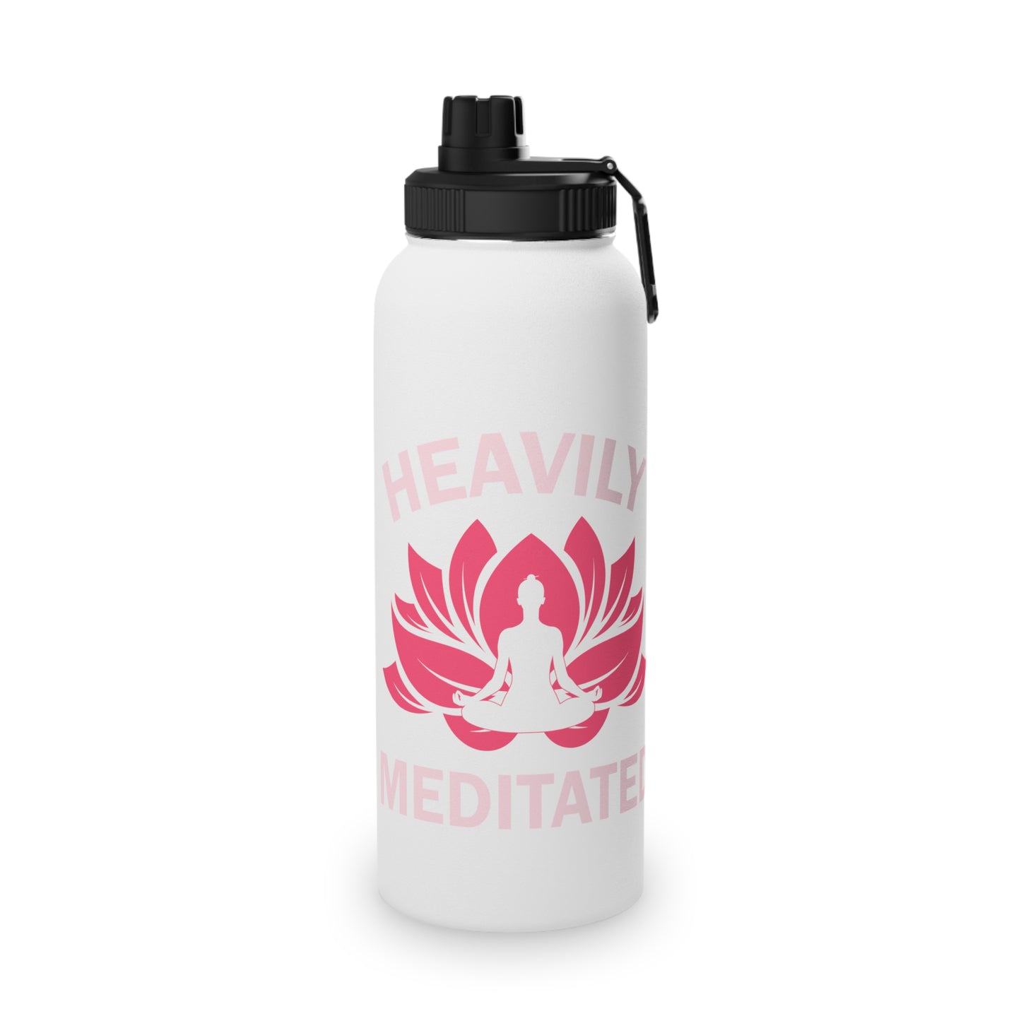 Heavily Meditated Stainless Steel Water Bottle - # Sizes