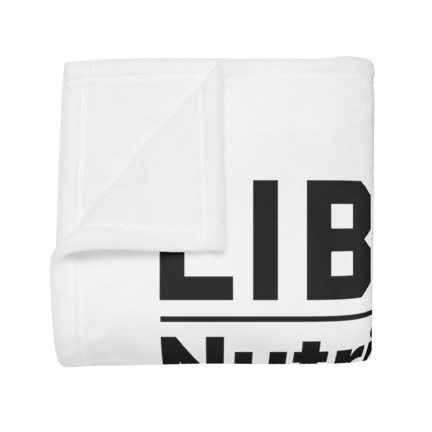 Libra Nutrition Plush Fleece Blanket - white