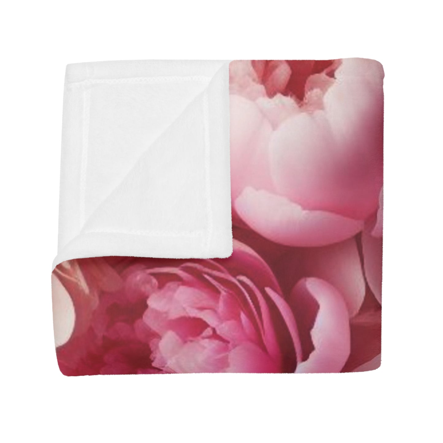 Peonies #1 Plush Fleece Blanket