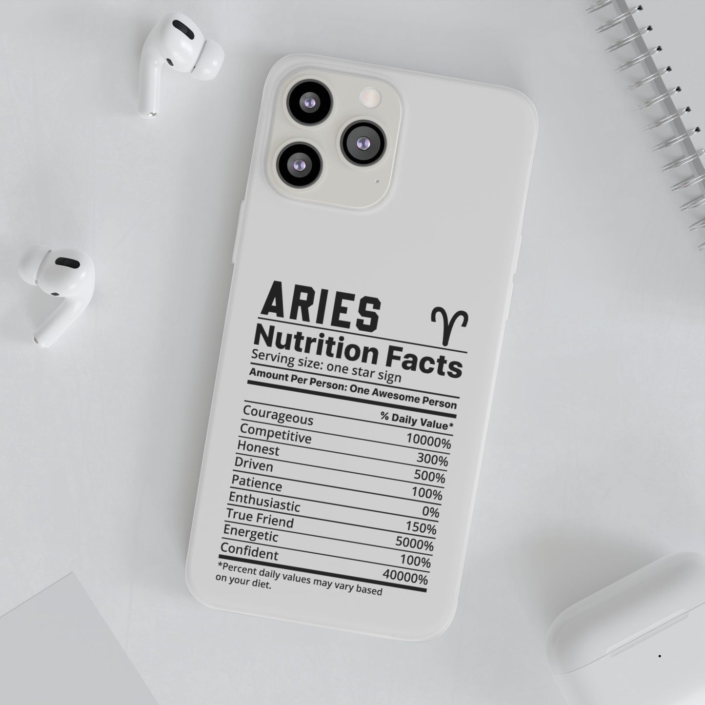 Aries Nutrition Flexi Cases iPhone/Samsung with Gift Wrapping Option