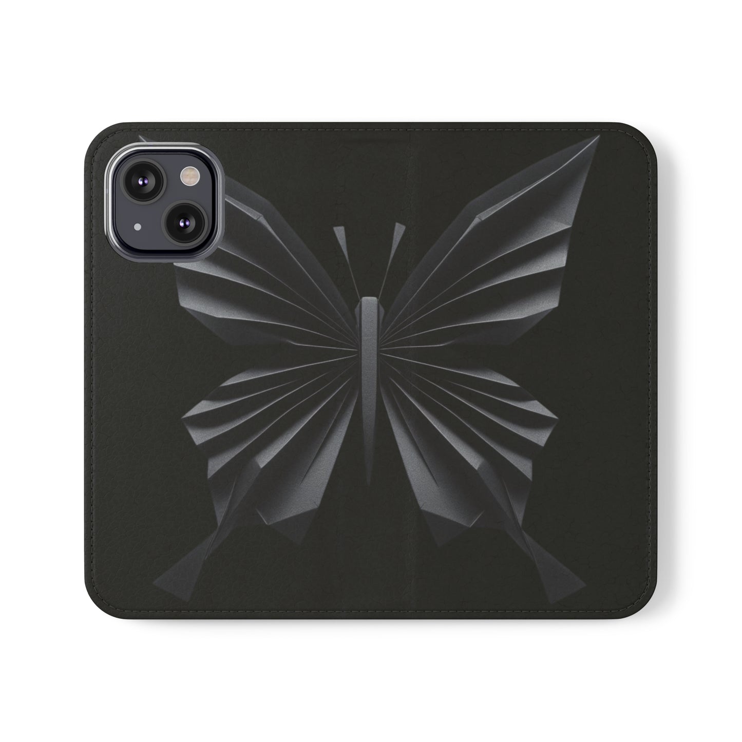 Origami Black Butterfly Flip Cases iPhone/Samsung