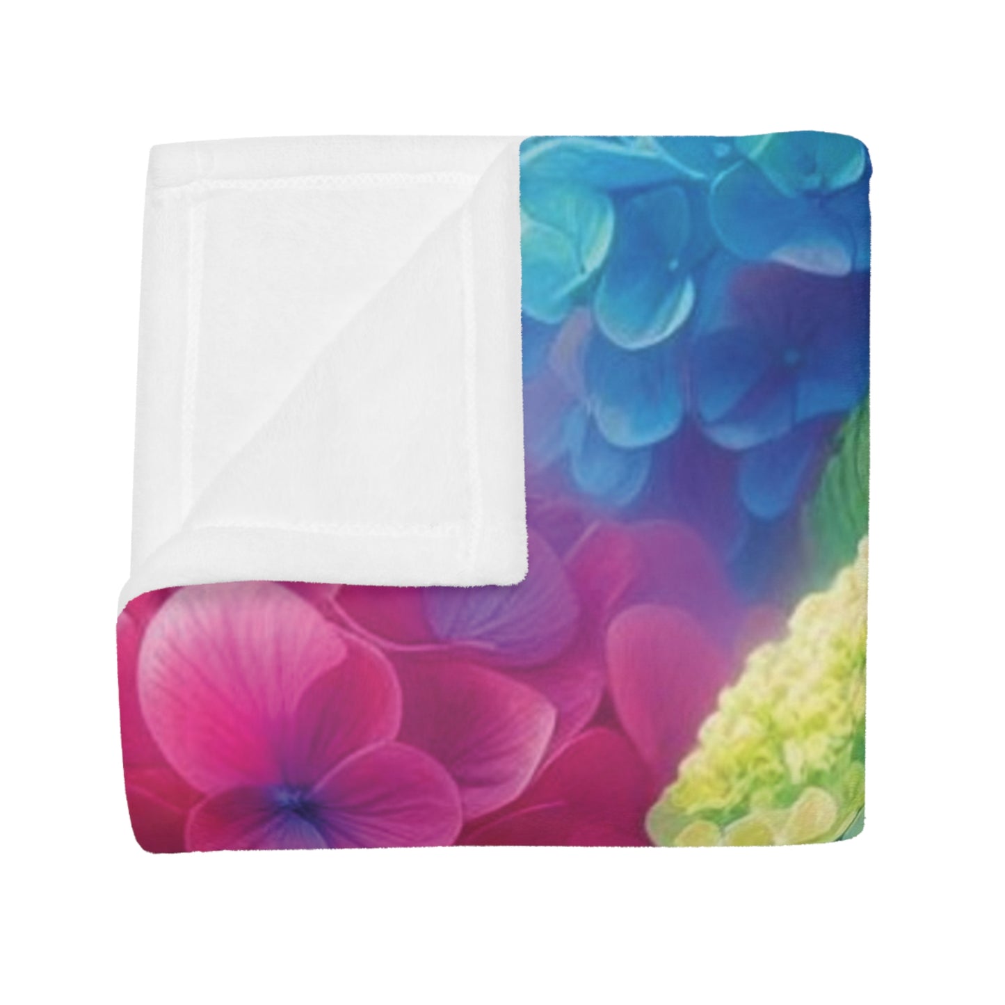 Hydrangea Plush Fleece Blanket