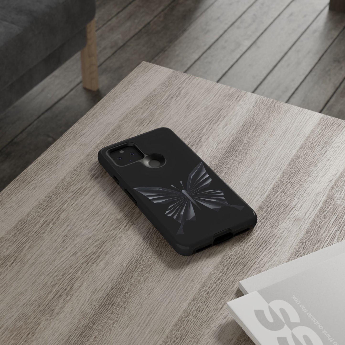 Origami Black Butterfly Tough Cases iPhone/Google/Samsung