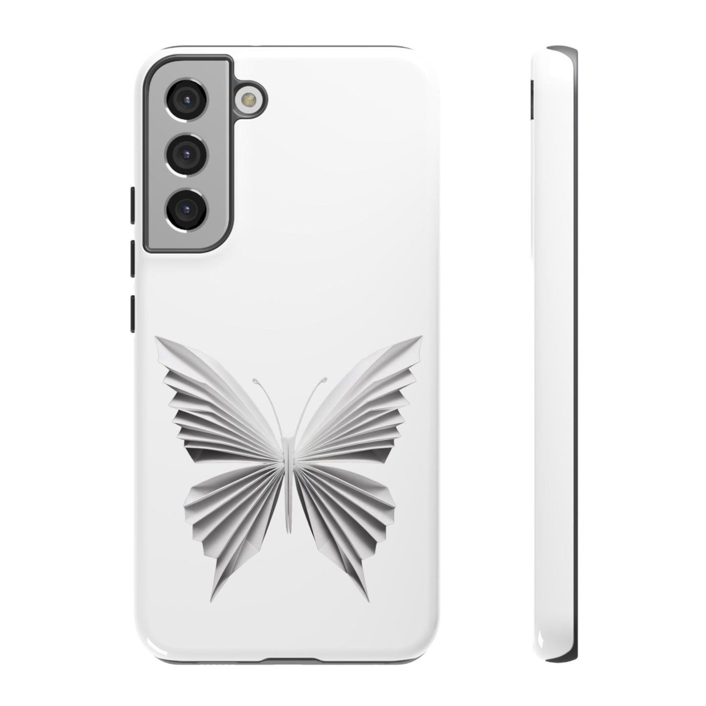 Origami White Butterfly Tough Cases iPhone/Google/Samsung