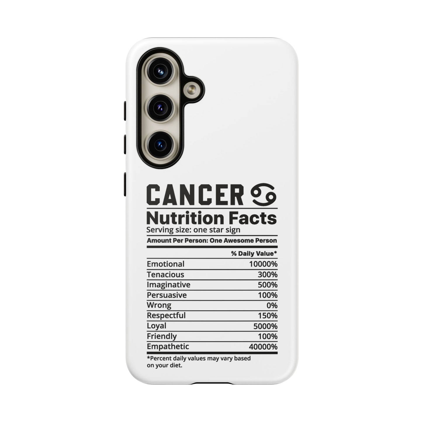 Cancer Nutrition Tough Cases - iPhone/Google/Samsung