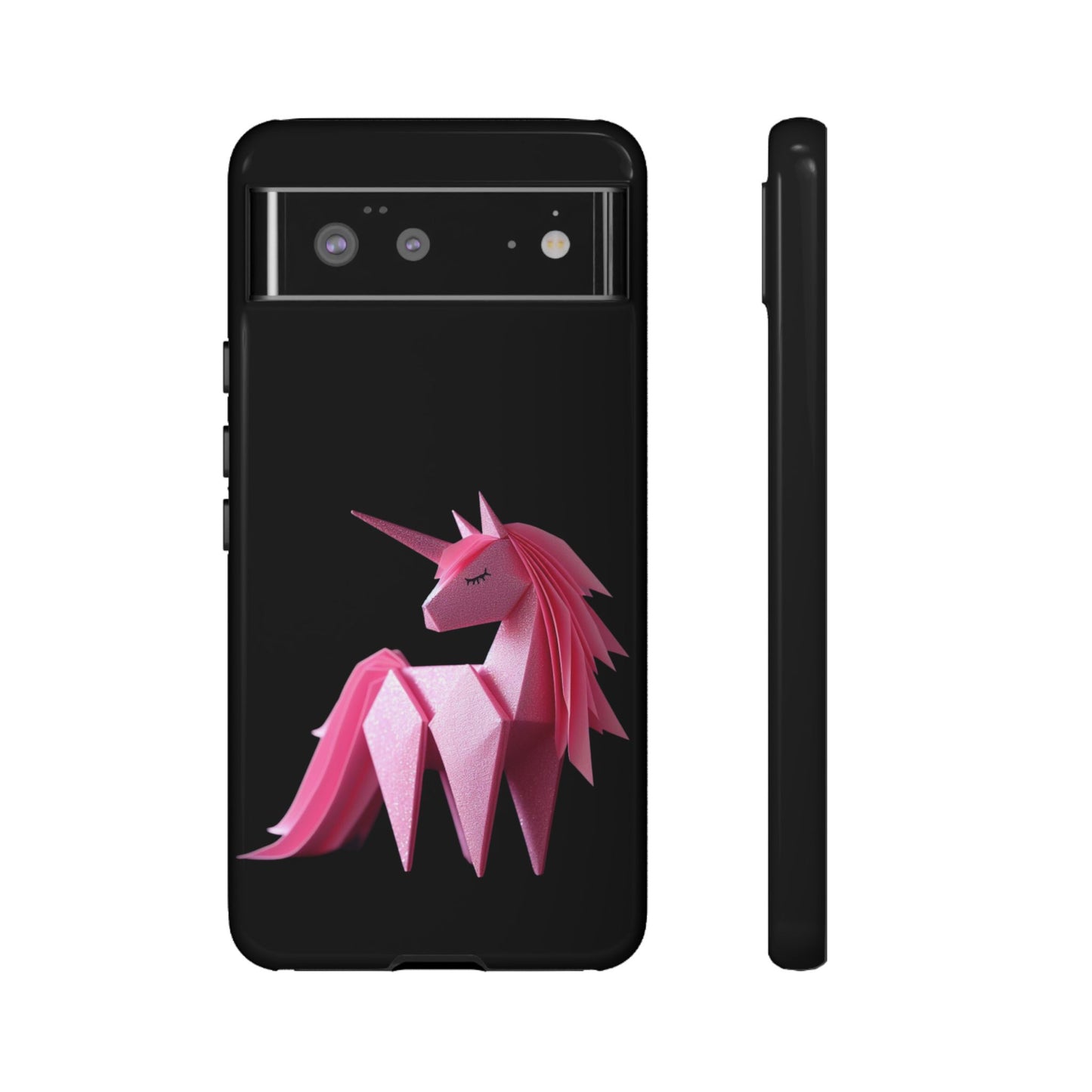 Origami Pink Unicorn Tough Cases iPhone/Google/Samsung