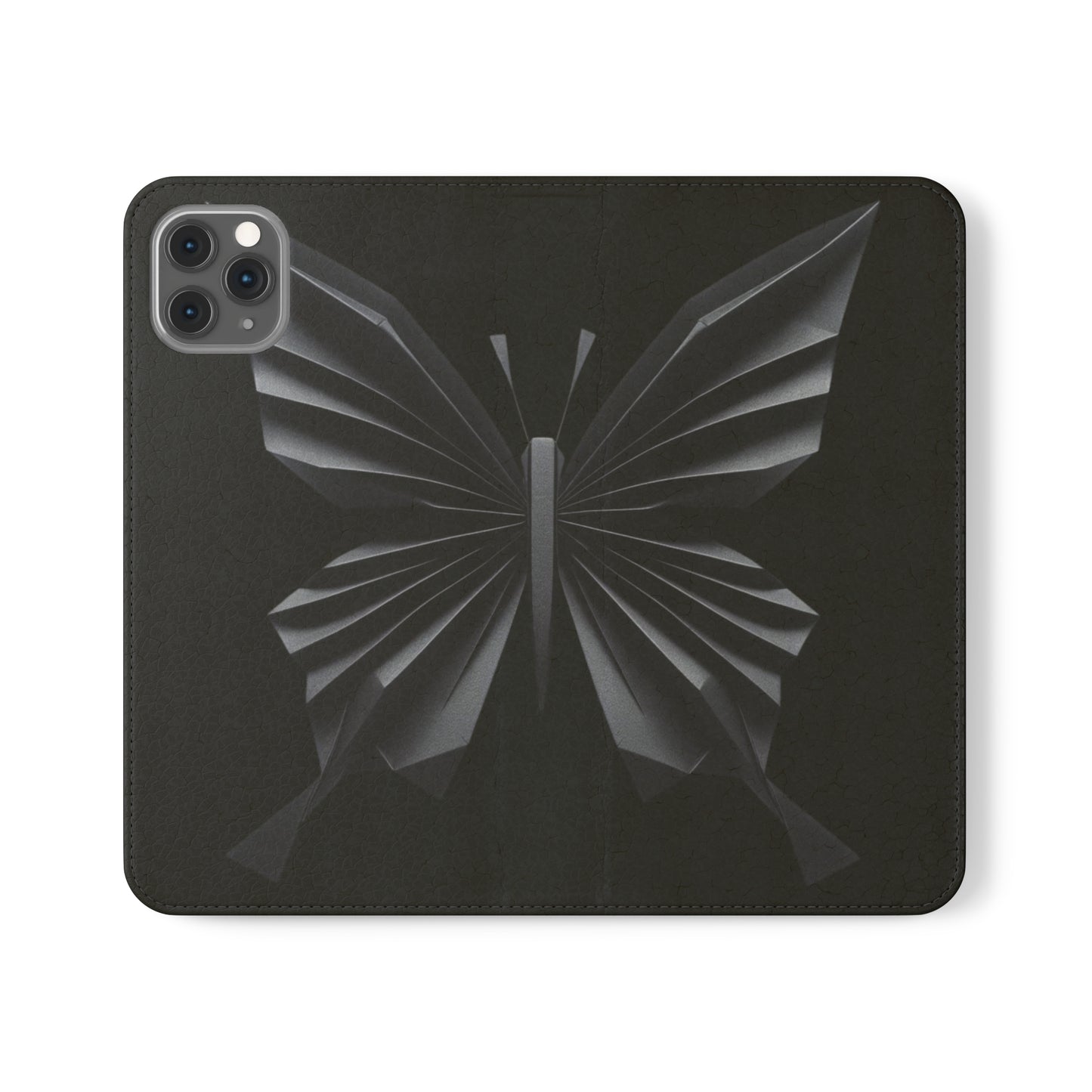 Origami Black Butterfly Flip Cases iPhone/Samsung