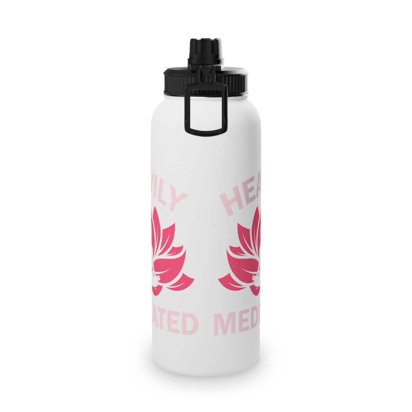 Heavily Meditated Stainless Steel Water Bottle - # Sizes