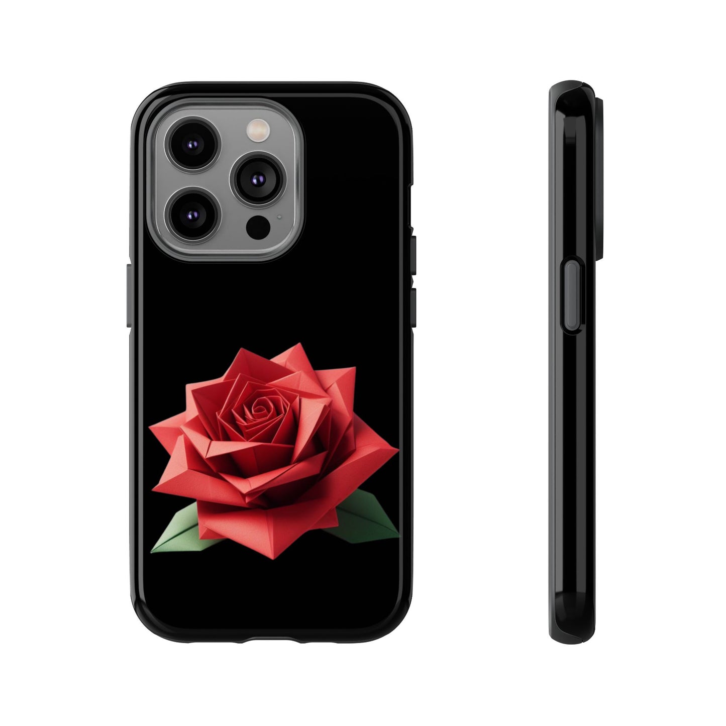 Origami Red Rose Tough Cases iPhone/Google/Samsung