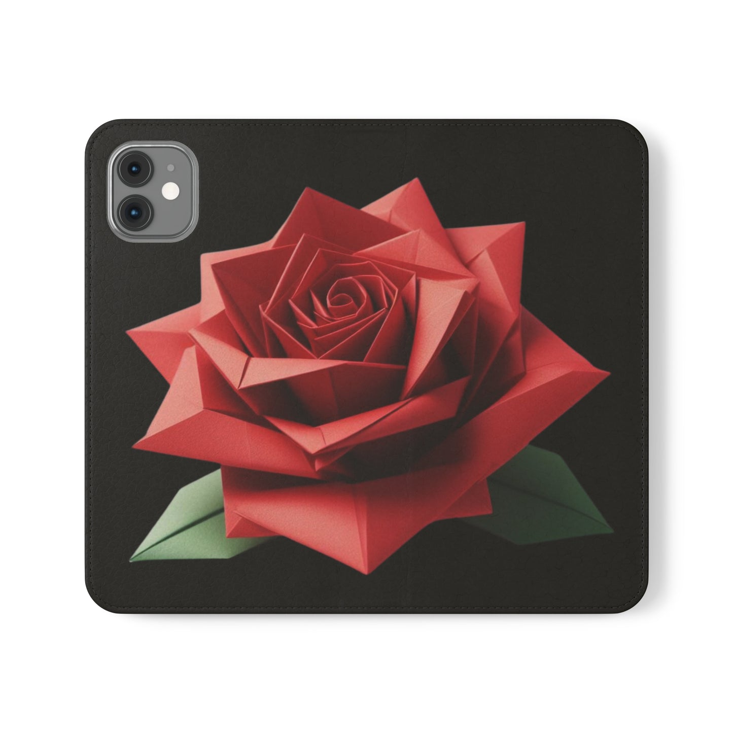 Origami Red Rose Flip Cases iPhone/Samsung