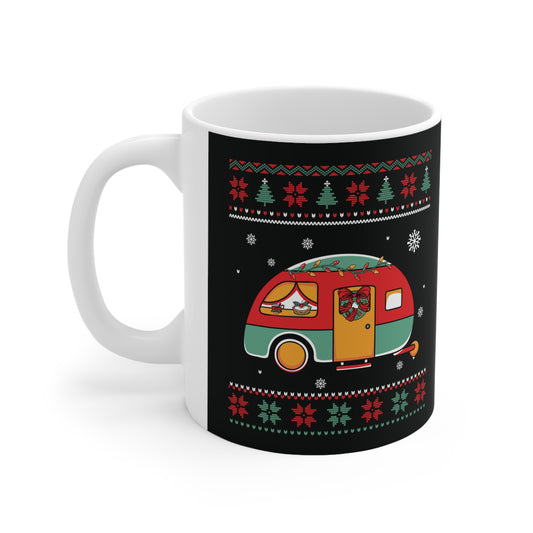 Customisable Christmas Ceramic Coffee Cups, 11oz - Caravan