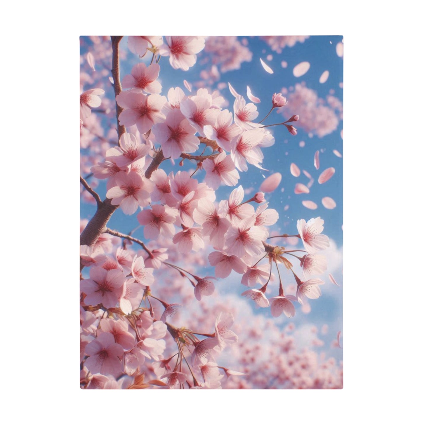 Cherry Blossom #1 Plush Fleece Blanket