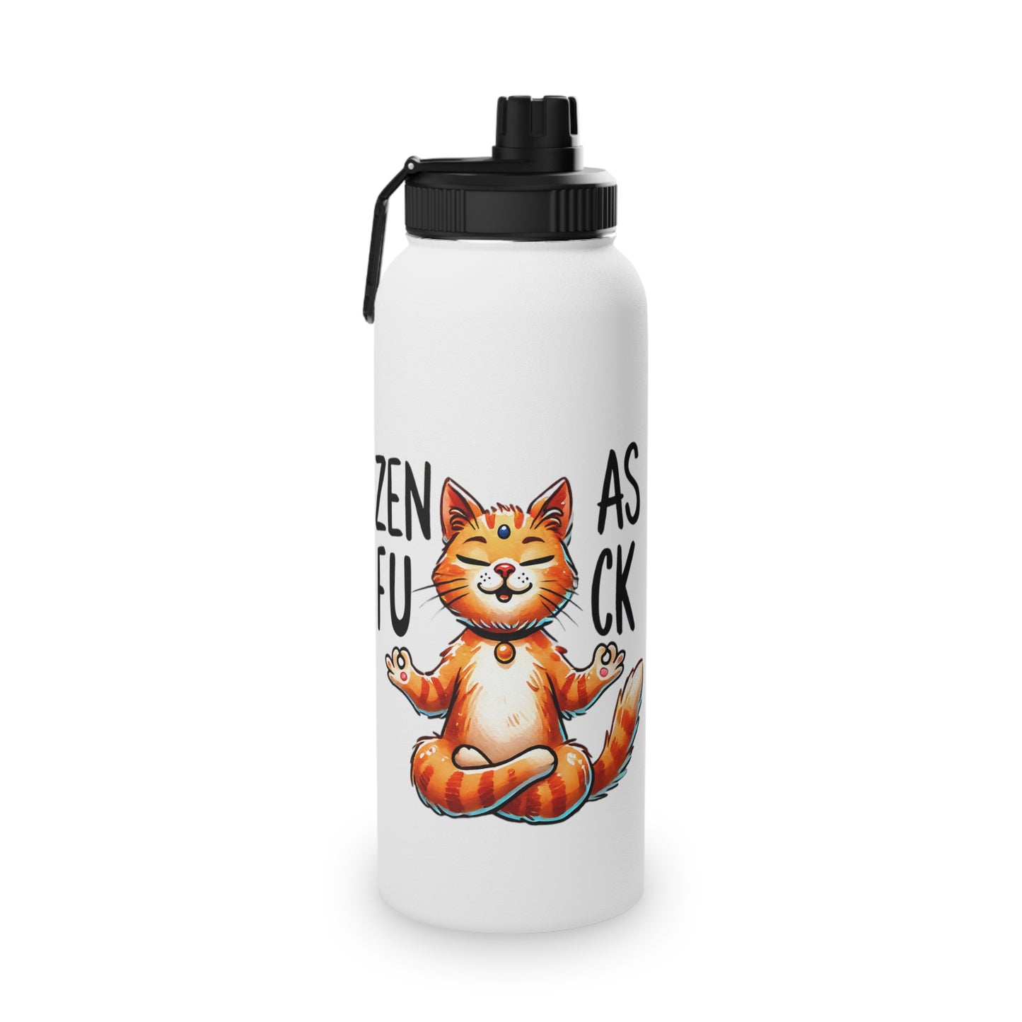 Zen As F*#K Stainless Steel Water Bottle - # Sizes