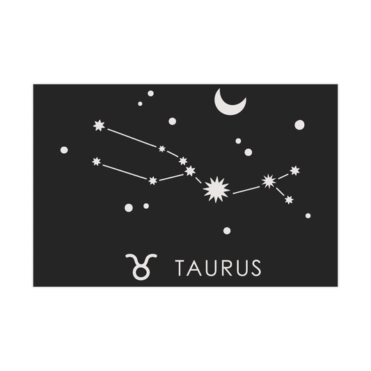 Taurus Starmap Unframed Prints - black