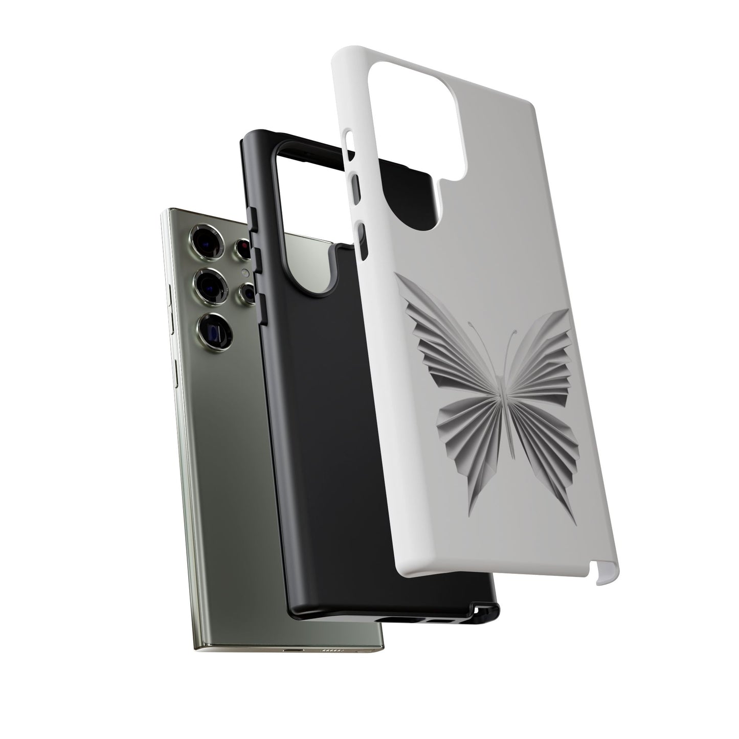 Origami White Butterfly Tough Cases iPhone/Google/Samsung