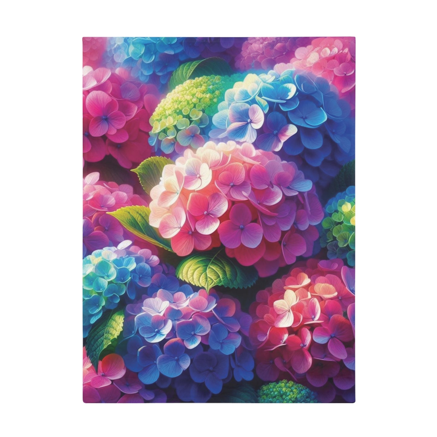 Hydrangea Plush Fleece Blanket