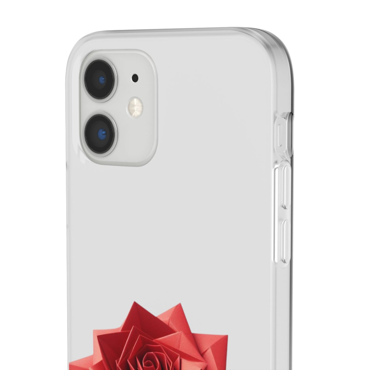 Origami Red Rose Flexi Cases