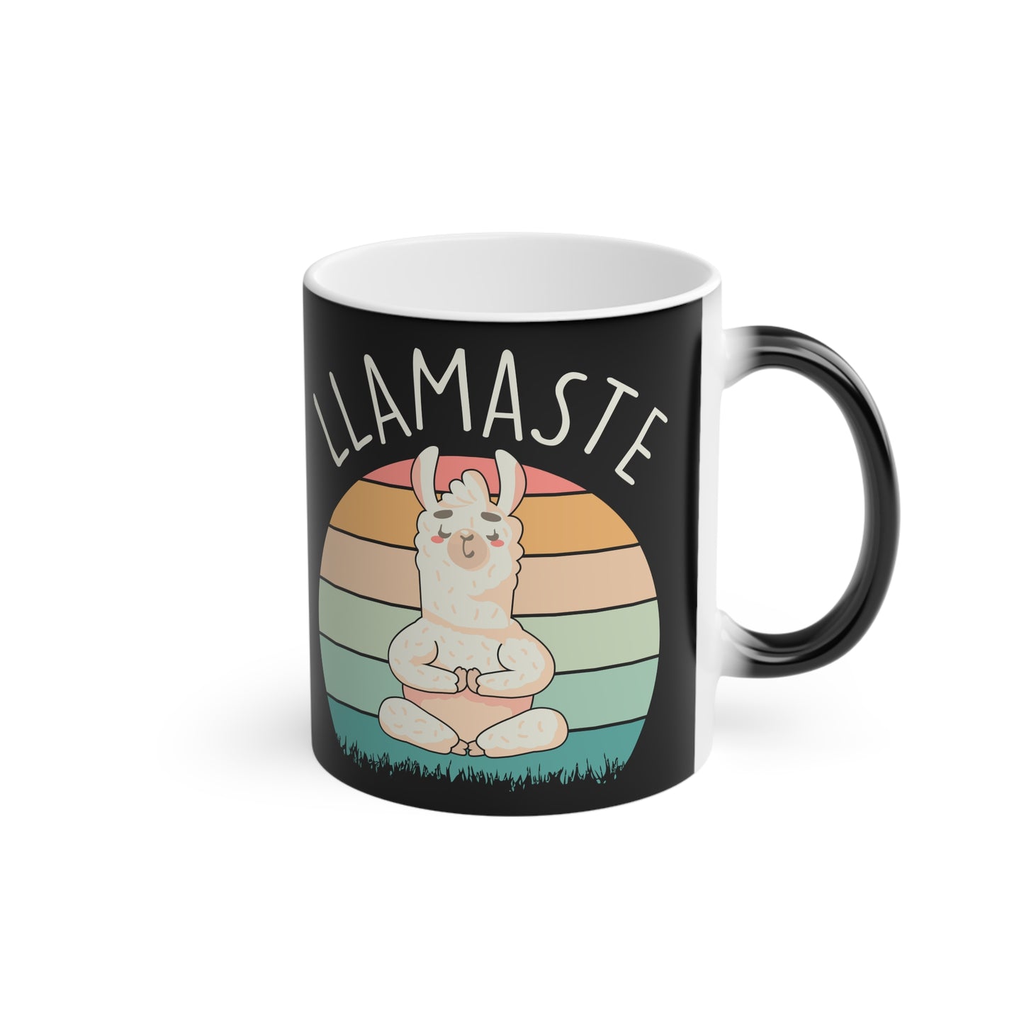 Llamaste Magic Mug - Color Changing Heat Sensitive Cup for Relaxation and Meditation