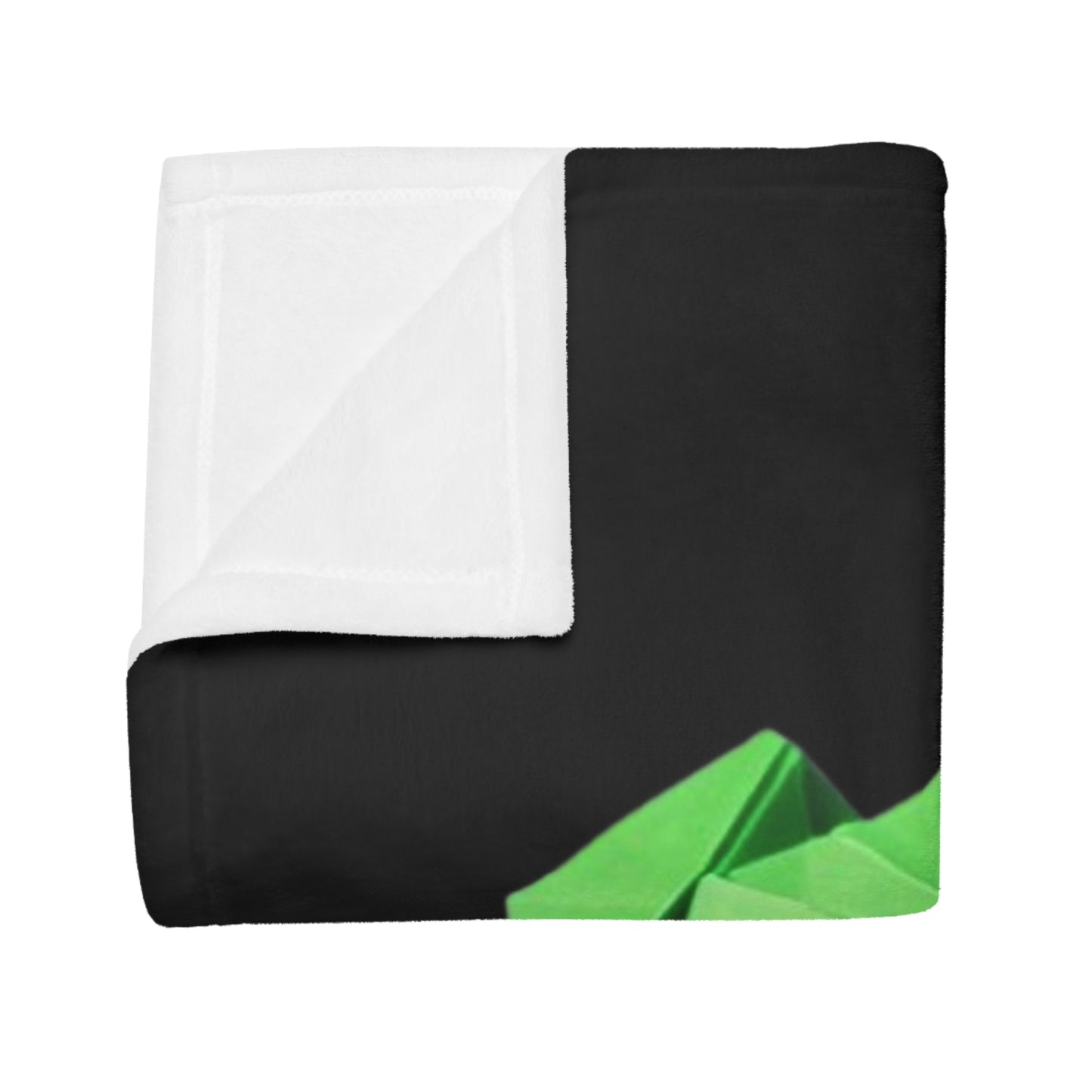 Origami Hulk Plush Fleece Blanket - Black