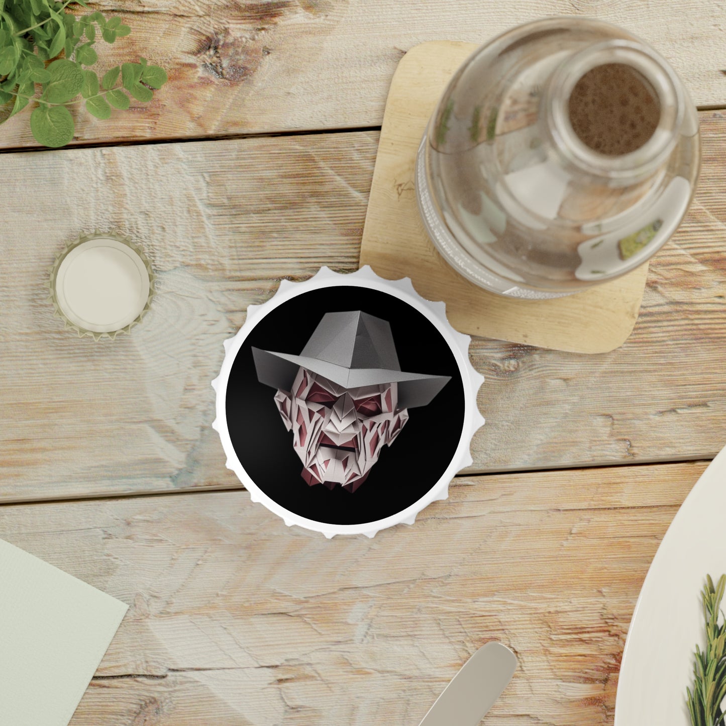 Origami Freddy Kruger Bottle Opener