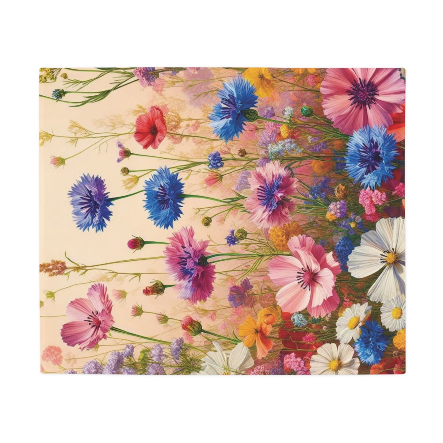 Wild Flowers Plush Fleece Blanket