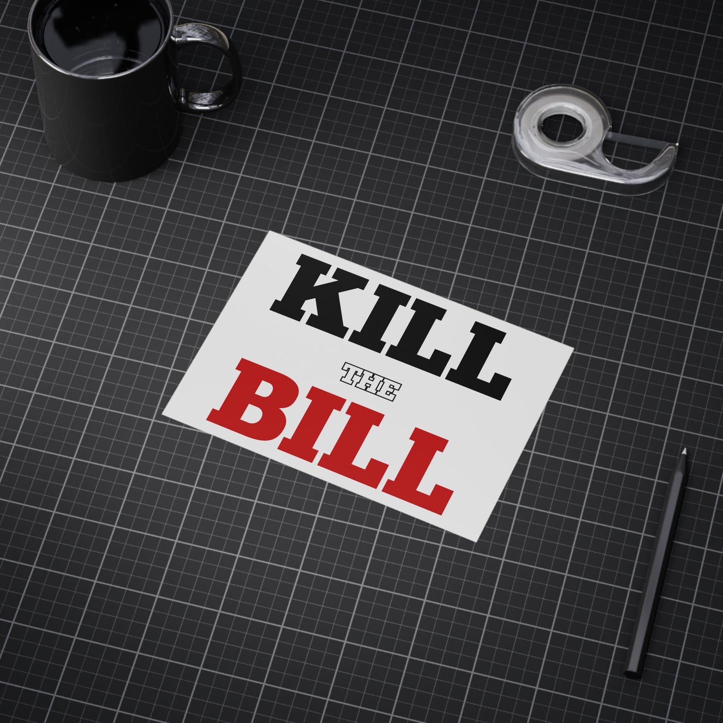 Kill The Bill Unframed Prints - white