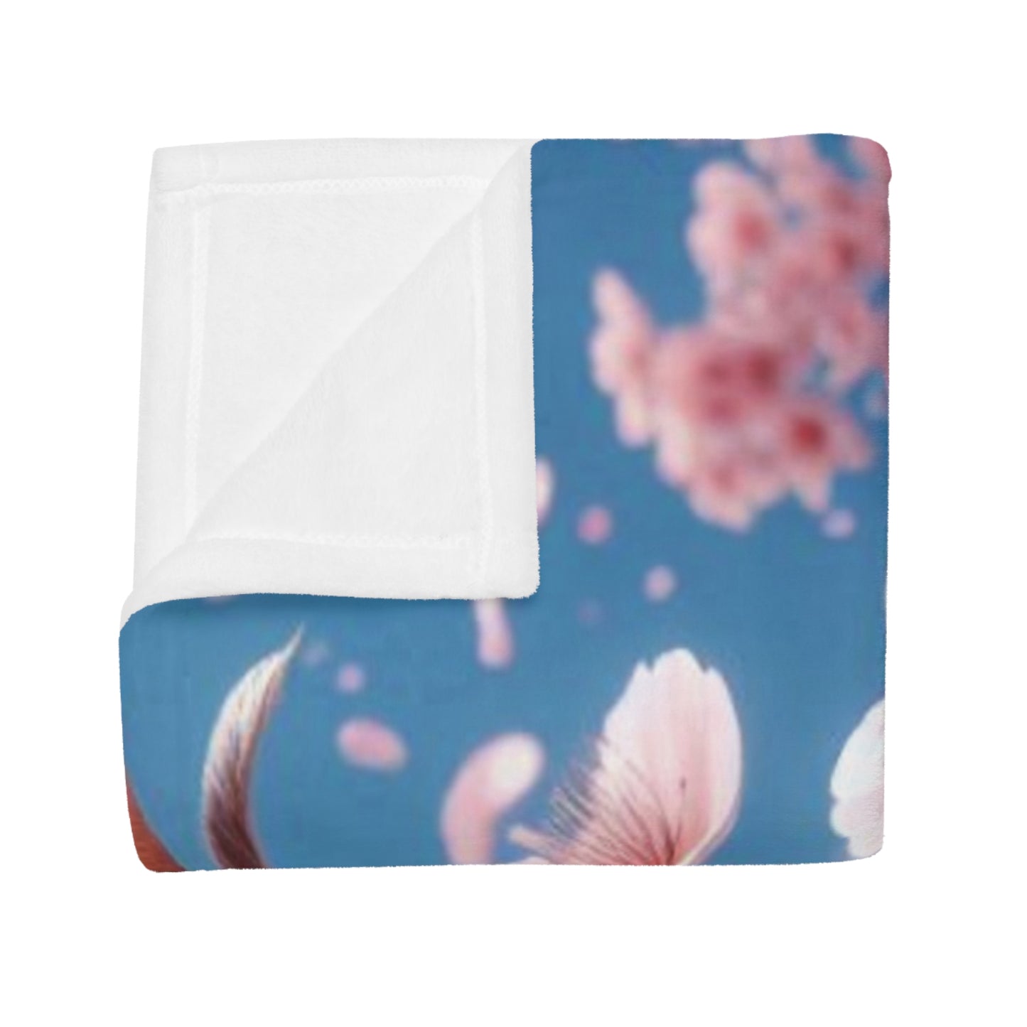 Cherry Blossom #2 Plush Fleece Blanket