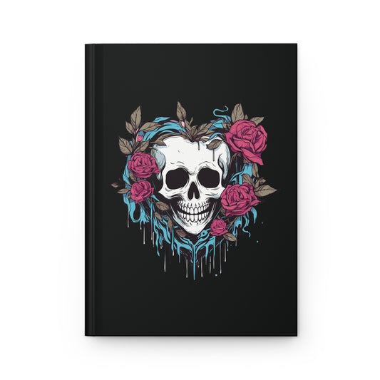 Flowers & Skull Hardcover Journal Matte