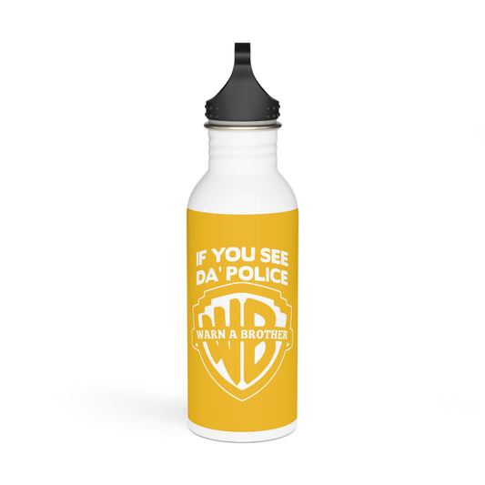 Warn A Brother Stylish Stainless Steel Water Bottle - Eco-Friendly, Durable, Perfect for On-the-Go - Yellow