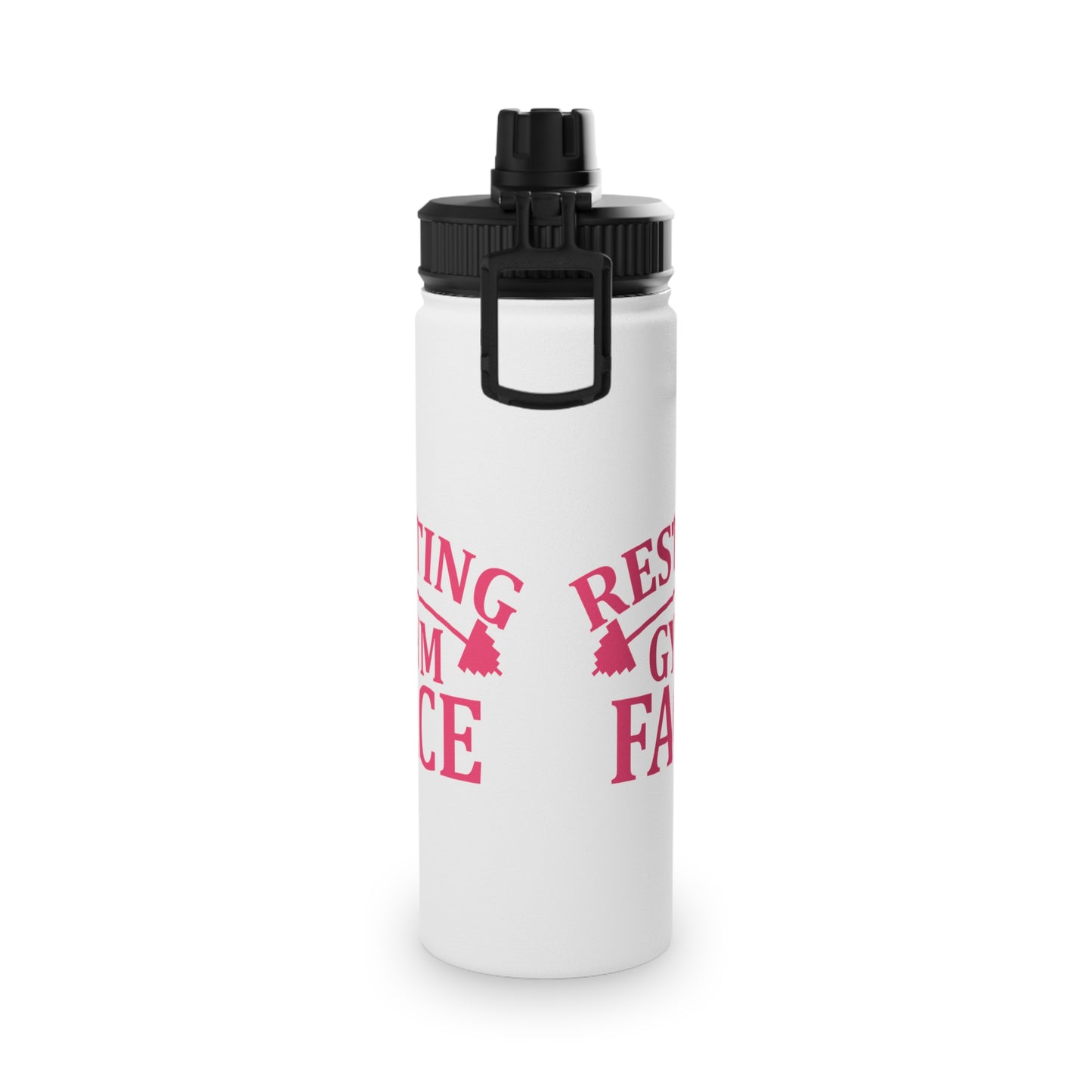 Resting Gym Face Stainless Steel Sports Water Bottle - 3 sizes