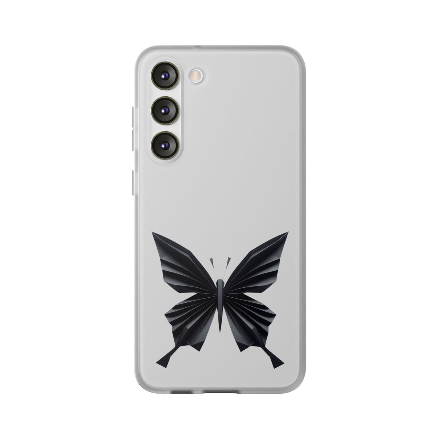 Origami Black Butterfly Flexi Cases