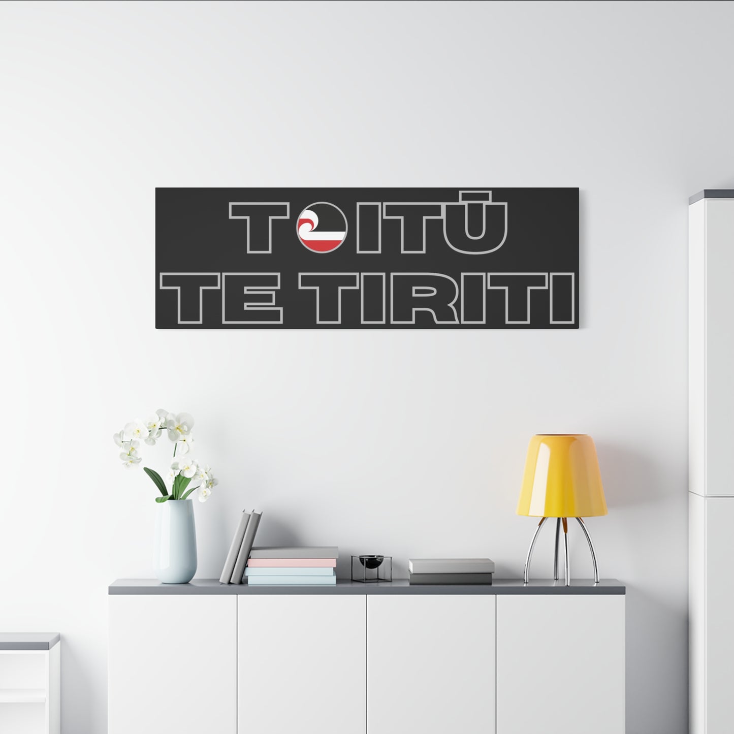 Toitū Te Tiriti Classic Canvas - Black