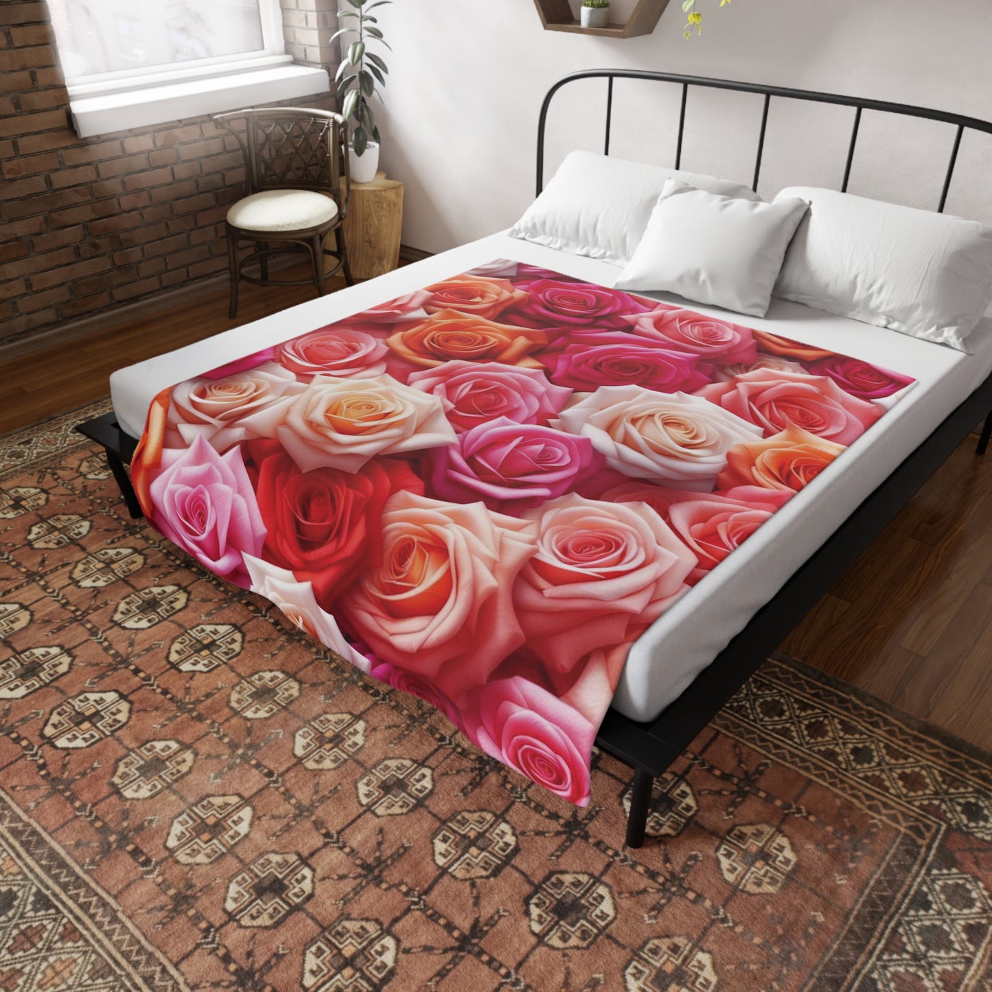 Roses #3 Plush Fleece Blanket