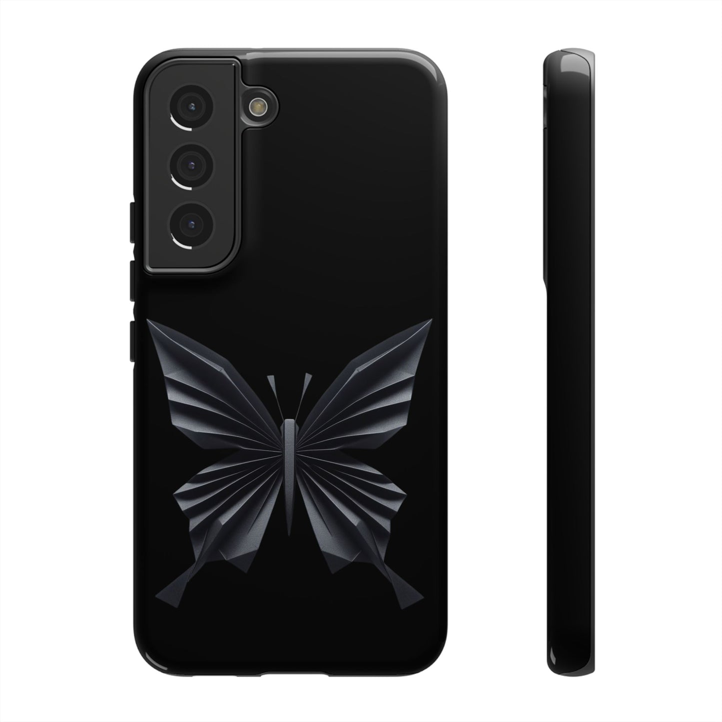 Origami Black Butterfly Tough Cases iPhone/Google/Samsung