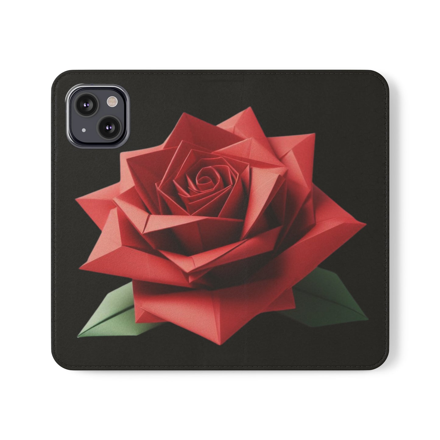 Origami Red Rose Flip Cases iPhone/Samsung