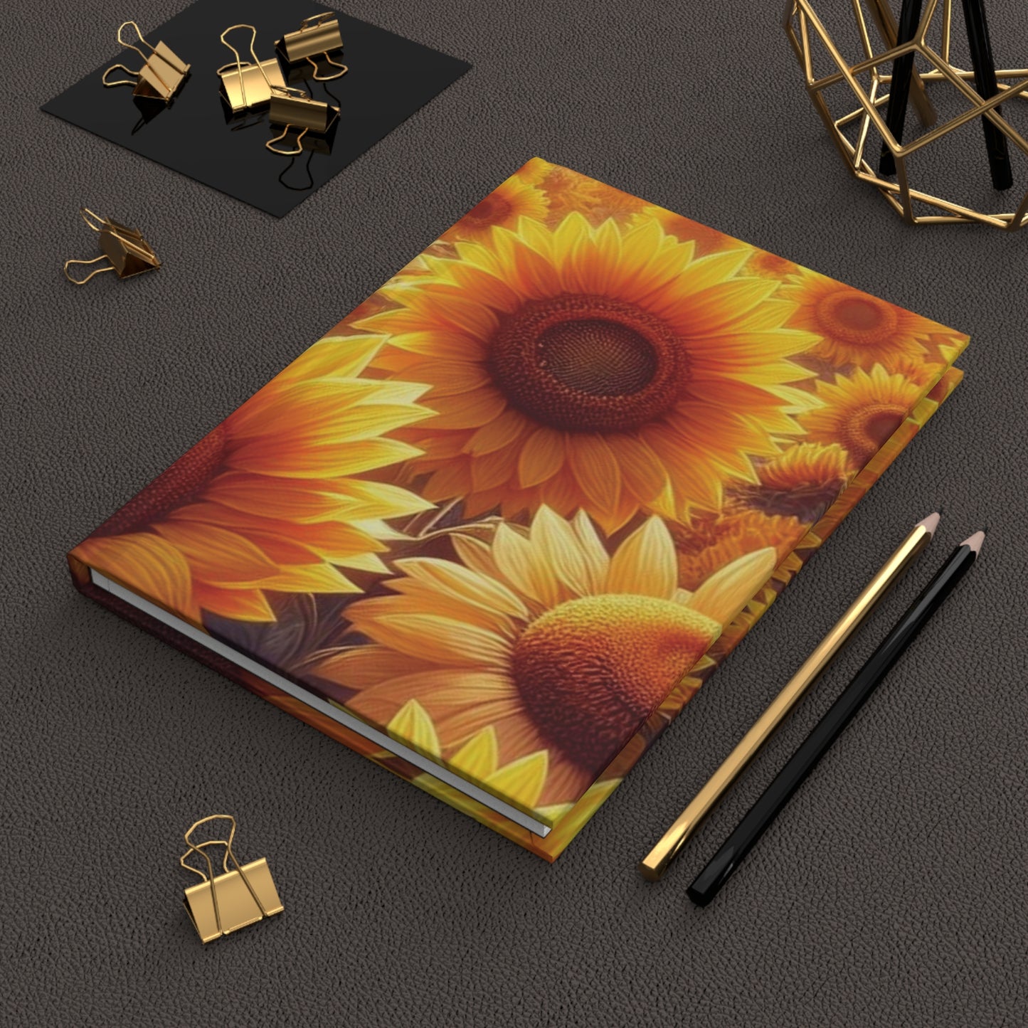 Sunflowers Hardcover Journal Matte